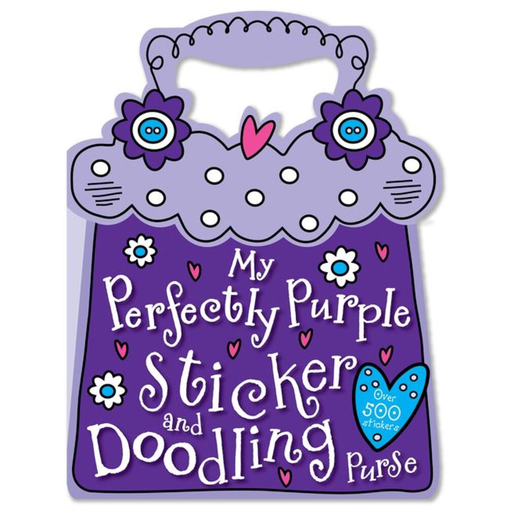 My Perfectly Purple Sticker and Doodling Purse -- Make Believe Ideas